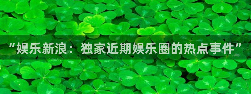 bb电子游戏娱乐平台：“娱乐新浪：独家近期娱乐圈的热点事件”